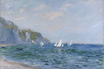 Fine Art Print Cliffs and Sailboats at Pourville