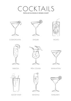 Ilustração Cocktails