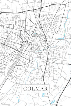 Map Colmar white