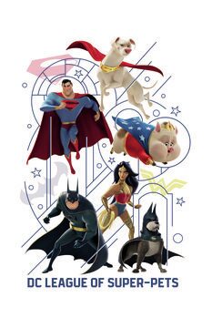 Art Poster DC League of Super-Pets - Heroes