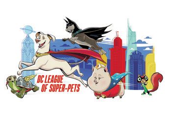 Art Poster DC League of Super-Pets - Team