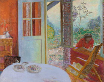 Reprodução do quadro Dining Room in the Country, 1913
