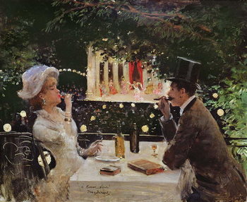Taidejäljennös Dinner at Les Ambassadeurs, c.1882