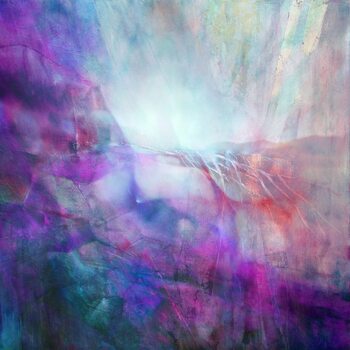 Kuva drifting - composition in purple and turquoise