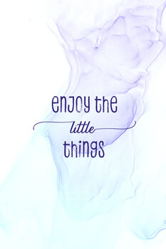 Illustration Enjoy the little things | floating colors