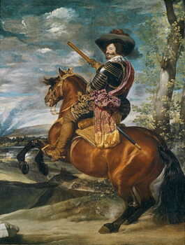 Reprodução do quadro Equestrian Portrait of Don Gaspar de Guzman (1587-1645) Count-Duke of Olivares,  c.1636