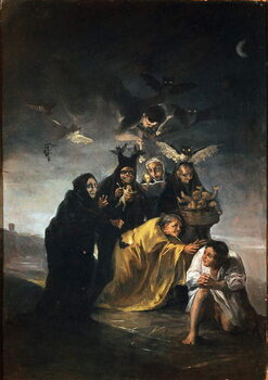 Reprodução do quadro Exorcism or witches