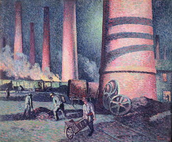 Reprodução do quadro Factory Chimneys, 1896
