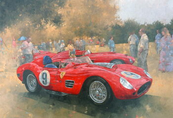Fine Art Print Ferrari, day out at Meadow Brook