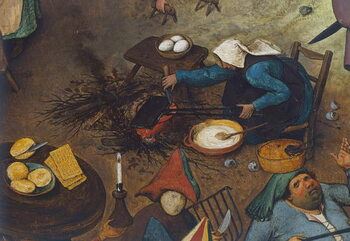 Fine Art Print Fight between Carnival and Lent, 1559, detail
