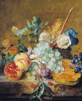 Reprodução do quadro Flowers and Fruit