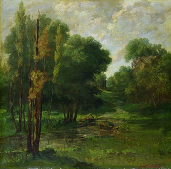 Reprodução do quadro Forest Landscape, 1864