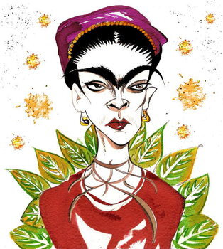 Reprodução do quadro Frida Kahlo