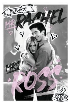 Impressão de arte Friends - Rachel & Ross