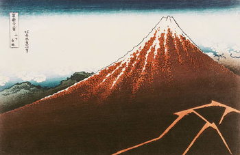 Reprodução do quadro Fuji above the Lightning',