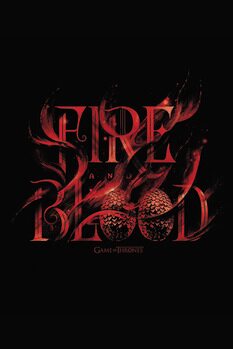 Impressão de arte Game of Thrones - Fire and Blood