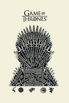 Art Poster Game of Thrones - Iron Throne