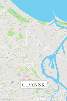 Map Gdansk color
