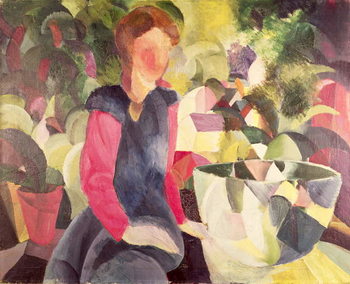 Reprodução do quadro Girl with a Fish Bowl, 20th century