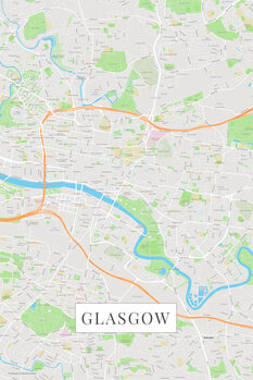 Map Glasgow color