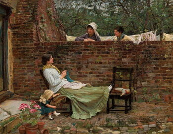 Reprodução do quadro Gossip, c. 1885