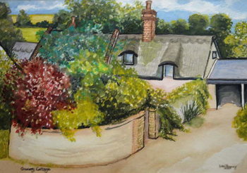 Reprodução do quadro Granary Cottage, 2009