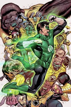 Taidejuliste Green Lantern- Fight