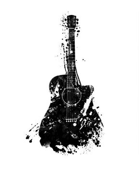 Art Poster Guitar illustration