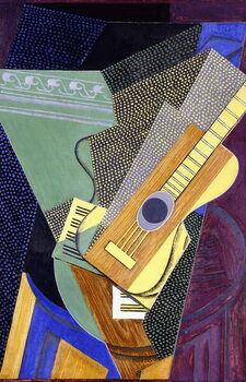 Reprodução do quadro Guitar on a Table; Guitare sur une Table, 1916