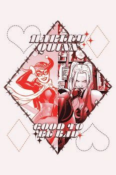 Impressão de arte Harley Quinn - Good to be bad