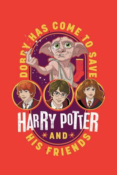 Impressão de arte Harry Potter - Dobby has come to save