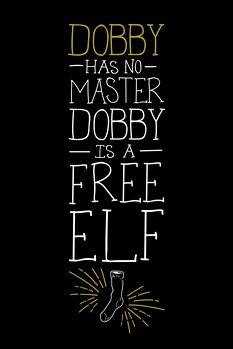 Art Poster Harry Potter - Free Dobby