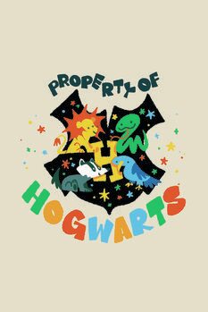 Impressão de arte Harry Potter - Hogwarts