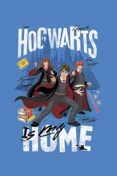 Impressão de arte Harry Potter - Hogwarts is my home
