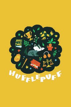 Impressão de arte Harry Potter - Hufflepuff