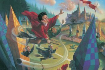 Impressão de arte Harry Potter - Quidditch