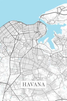 Map Havana white
