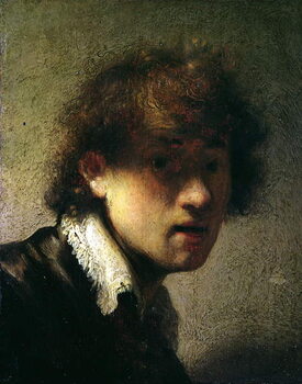 Reprodução do quadro Head of a Young Man or Self Portrait, 1629