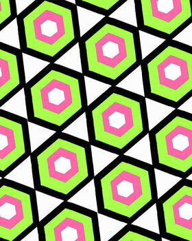 Reprodução do quadro Hexagon