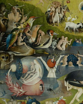 Reprodução do quadro Hieronymus Bosch - O Jardim das Delícias Terrenas
