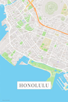 Map Honolulu color