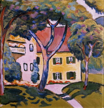 Reprodução do quadro House in a Landscape