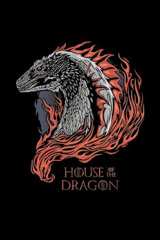 Impressão de arte House of Dragon - Dragon in Fire