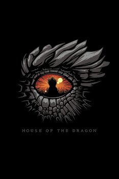 Impressão de arte House of Dragon - Eye of a Dragon