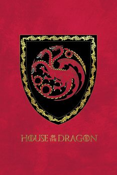Impressão de arte House of Dragon - Targaryen Shield