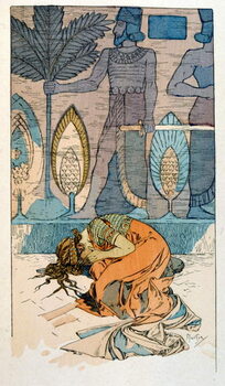 Taidejäljennös Illustration by Alphonse Mucha from Rama a poem in three acts by Paul Verola. ca.1898. Mucha . was a Czech Art Nouveau painter