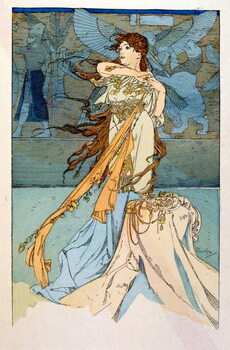Taidejäljennös Illustration by Alphonse Mucha
