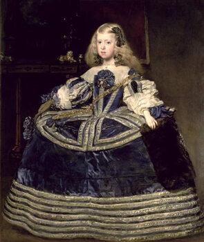 Reprodução do quadro Infanta Margarita Teresa in a Blue Dress, 1659