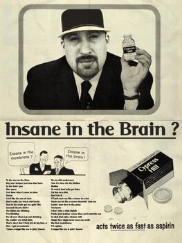 Art Poster Insane in the brain