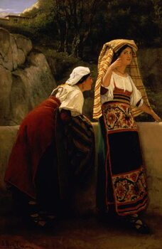 Reprodução do quadro Italian Women from Abruzzo